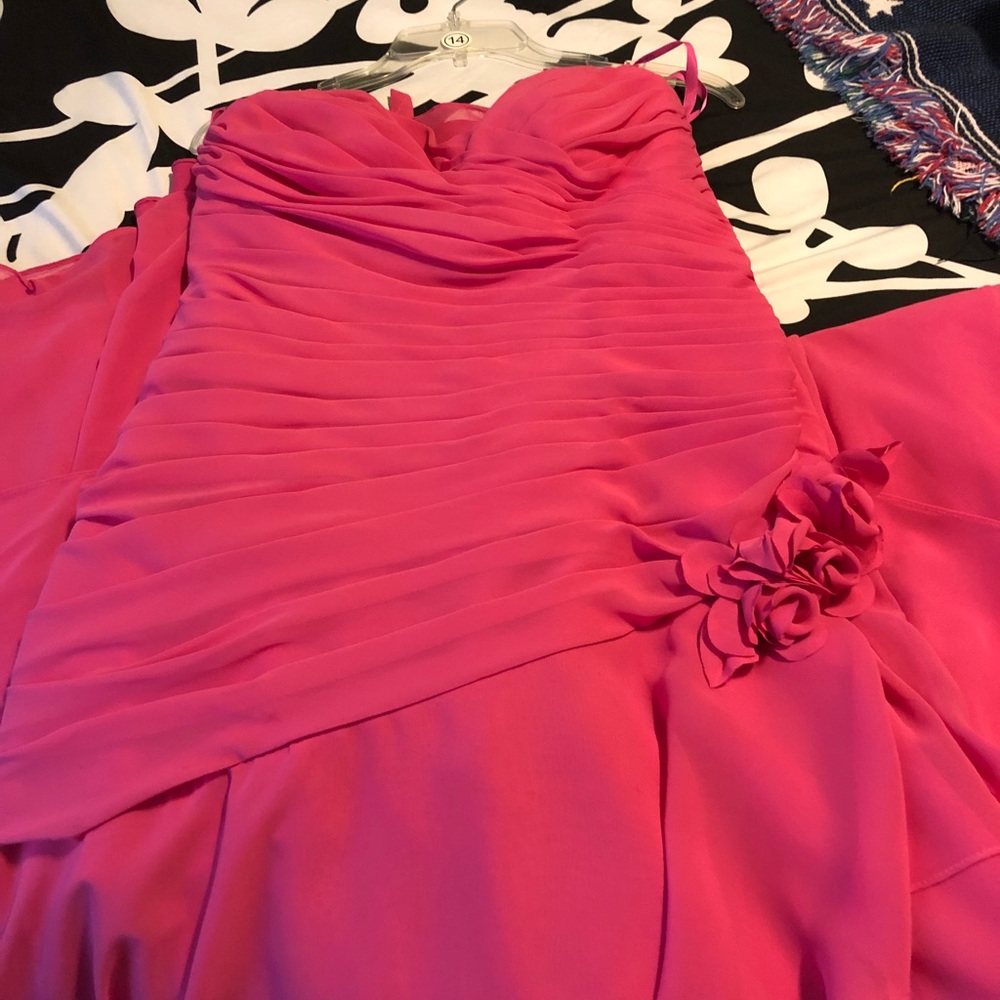 Pink prom/bridesmaid dress by Mori Lee